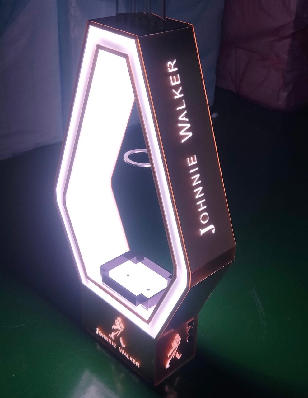 Johnnie Walker Bottle Presentation Display 22" H x 13" L FREE SHIPPING