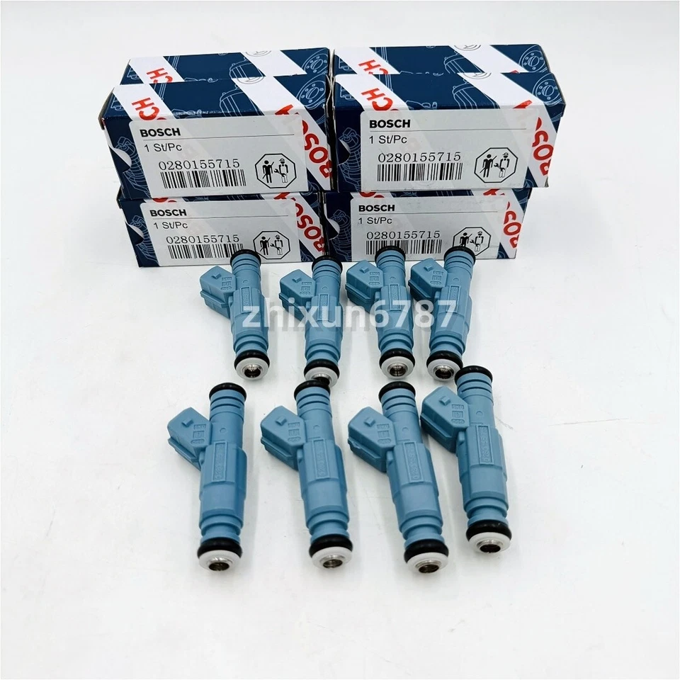 Inyectores de combustible 8 piezas para Dodge RAM 1500 2500 3500 1996-99 5,2 L 5,9 L #0280155715 Foto 2 de 4