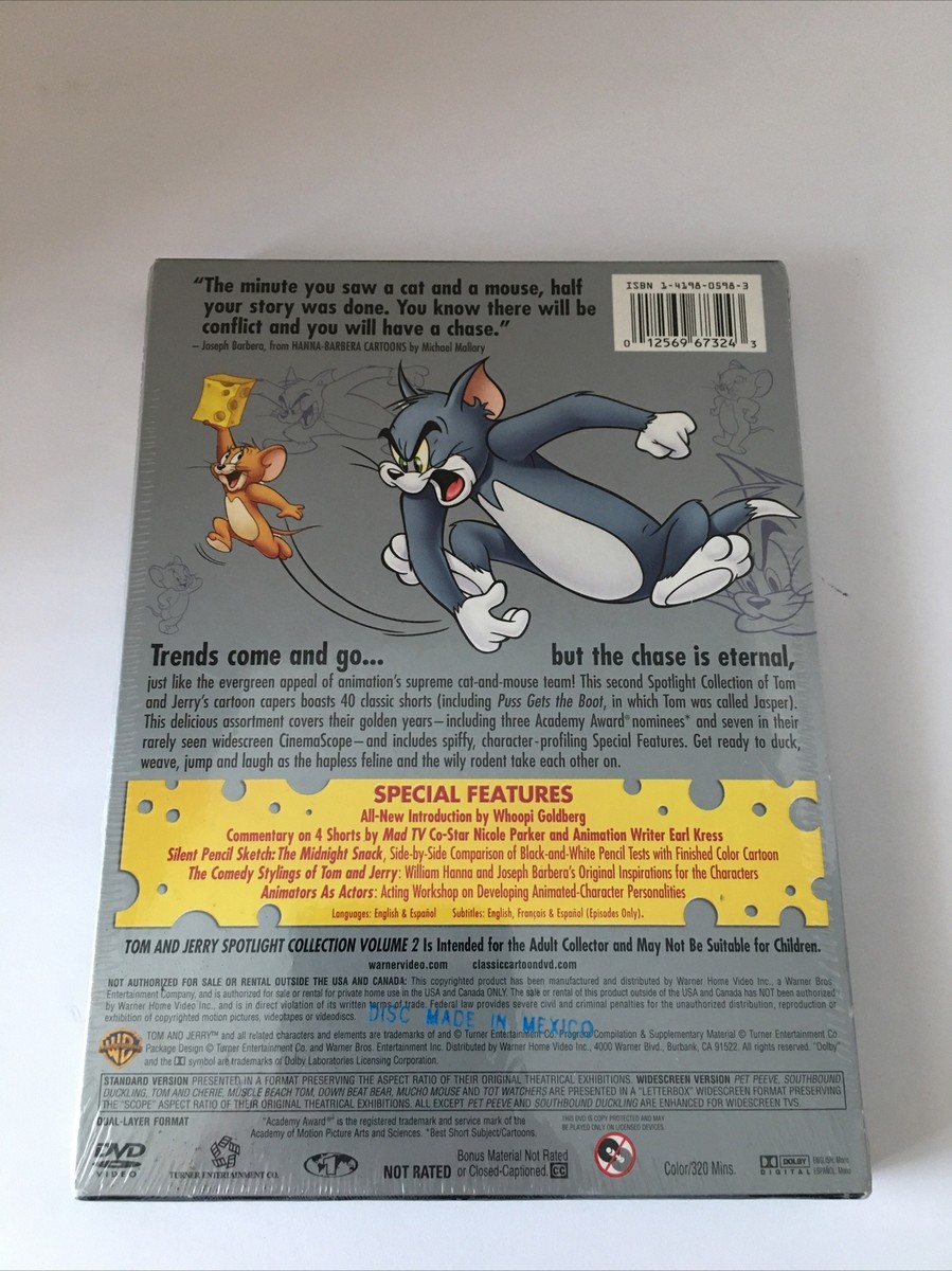 Tom and Jerry Spotlight - Collection: Vol 2 (DVD, 2005, 2-Disc Set) Brand New Tom and Jerry Spotlight - Collection: Vol 2 (DVD, 2005, 2-Disc Set) Brand New