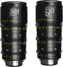DZOFILM Catta Ace 35-80mm and 70-135mm T2.9 Cine Lens Bundle for PL Mount and Ca