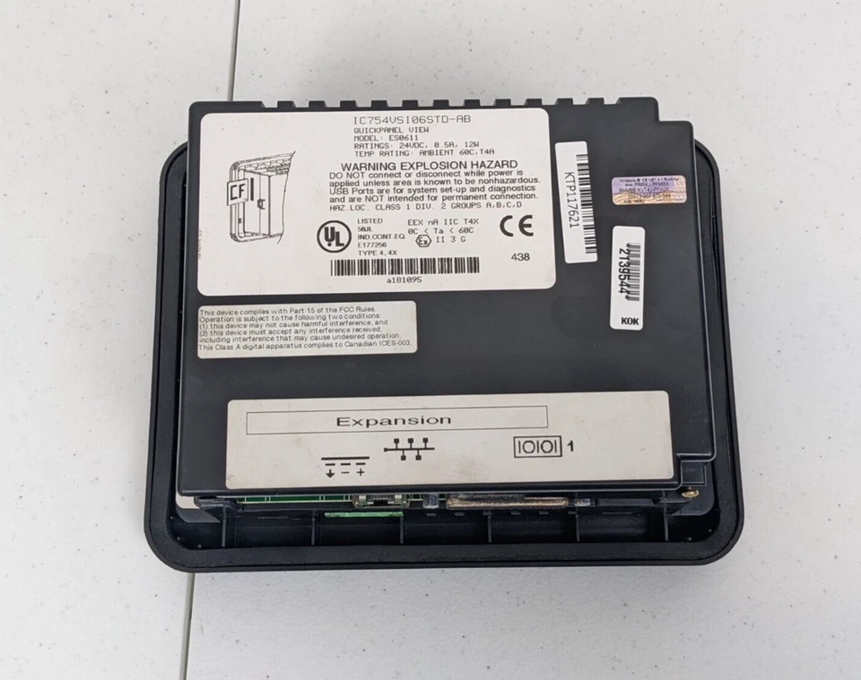 GE Fanuc IC754VSI06STD-AB ES0611 QuickPanel View Operator Interface | Shattered - Image 2 of 4