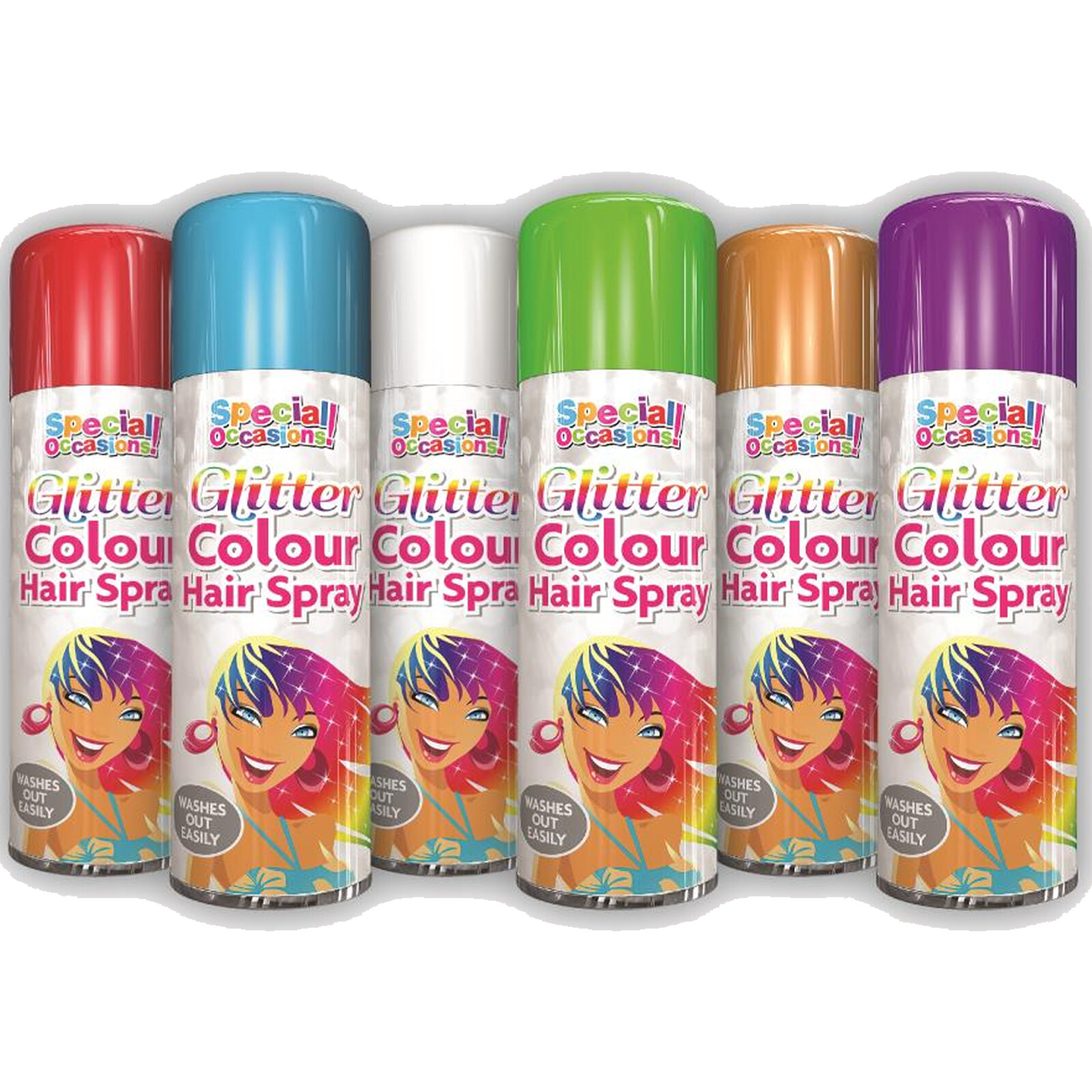 Hair Glitter Spray Colour Paint Temporary Washout Hair Washable Makeup Fancy eBay