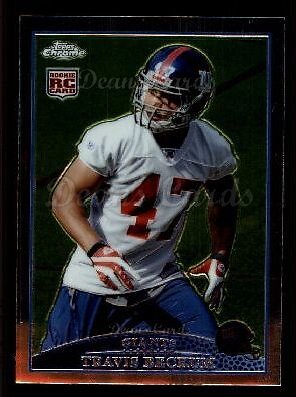 2009 Topps Chrome #167 Travis Beckum Giants-FB RC 8 - NM/MT