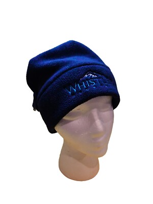 Bula Vintage Fleece Beanie Hat Cap Made in USA Blue Green Y2K 80s Vtg