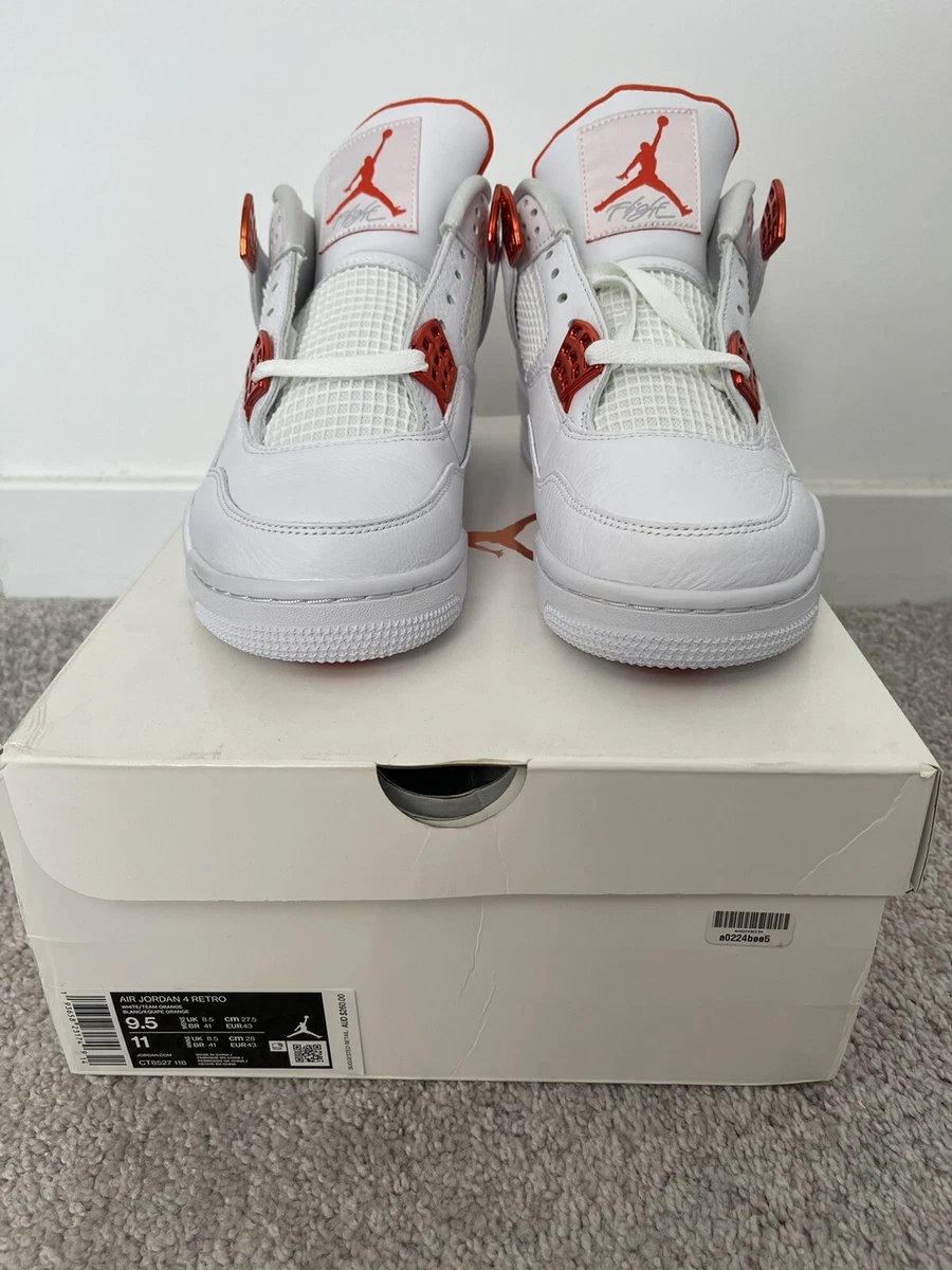 Jordan 4 orange metallic deals