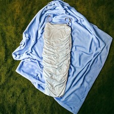 Forever 21 Dress Womens Large Blue Ruched Bodycon Mini Dress Cocktail New