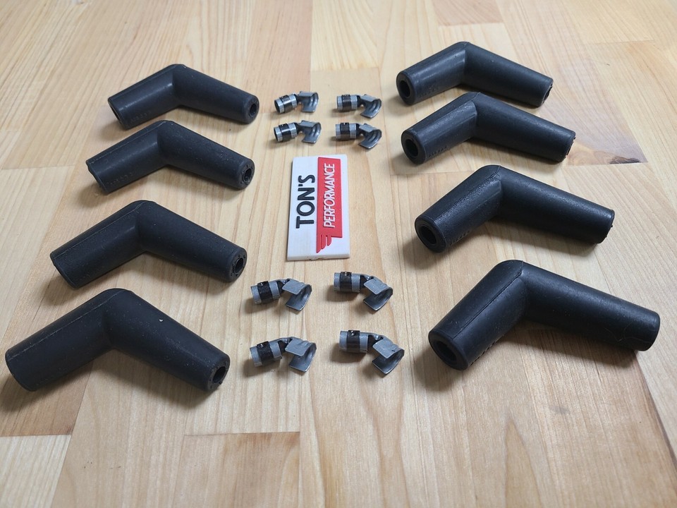 45 Degree Spark Plug Boots 8-Pack 45/135 Degree Spark Plug Wire Boots With Terminals - 7mm & 8mm Kit Ignition Coil Wire Boot - Foto 4