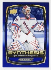2023-24 Upper Deck Engrained Synthesis Blue #S-10 Igor Shesterkin !!
