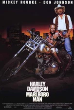 HARLEY DAVIDSON AND THE MARLBORO MAN Movie POSTER 27x40 Kelly Hu Mickey Rourke