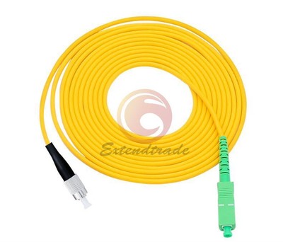 10M SC/APC to FC UPC SM Single Mode 9/125 Fiber Patch Cord Simplex 3.0mm