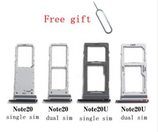 2pcs Single / Dual SIM Card Adapter Drawer For Samsung Galaxy Note 20 Ultra