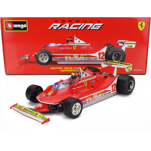 FERRARI 312T4 N.12 WINNER SOUTH AFRICA GP KYALAMI 1979 WITH PILOT G.VILLENEUVE - Bild 5 von 7