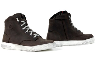 SCARPE STIVALI MOTO IMPERMEABILI FORMA CITY DRY ZIP BROWN MARRONE PELLE TG 43