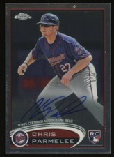 Chris Parmelee Auto RC AUTO- 2012 Topps Chrome Rookie Autograph #162 Twins