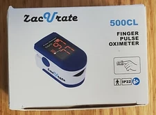 Zacurate 500CL Finger Pulse Oximeter Blood Oxygen Saturation Zac Vrate Fingertip