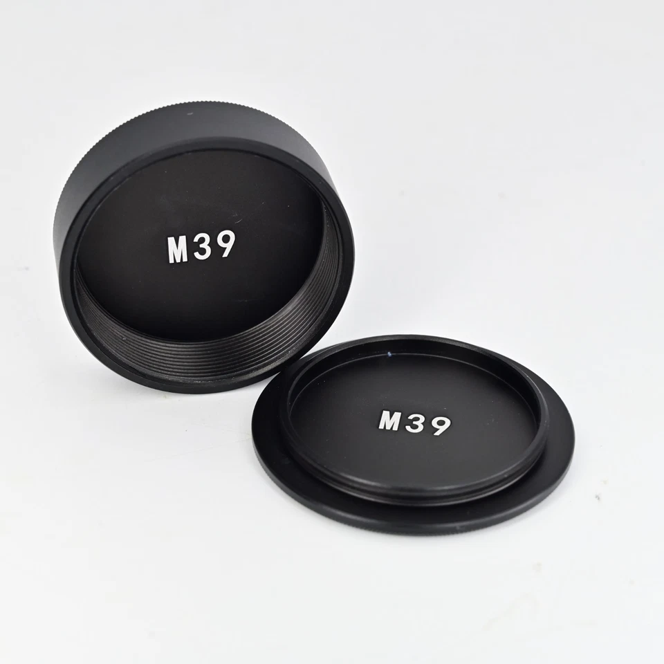 M39 Metal Body Cover & Rear Lens Cap For Leica 39mm Screw Mount LTM LSM L39 USA - Image 2 of 4