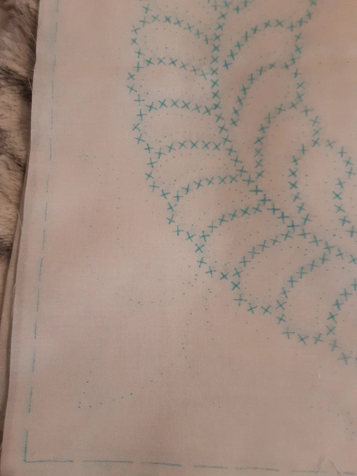 Fabric 4 Stamped Cross Stitch Circles Panels 18 L X 18 W Multicolor - Image 4 of 4