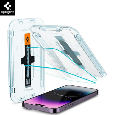 Spigen Displayschutz Glas Schutzglas für iPhone 14 Pro Max Hartglas
