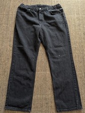 Vintage Lee Jeans Mens Black Denim Straight Leg Casual Made in USA