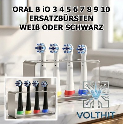 !WOW! 4x Aufsteckbürsten  Oral B iO   Ersatz Zahnbürstenaufsätze Bürsten Kopf