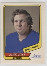 1976-77 O-Pee-Chee WHA John Gray #25 0u2j