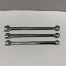 Snap On Tools Usa 3pc 7mm 8mm 9mm Flank Drive Plus Combo Wrench Lot Set New