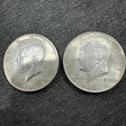 New Listing2 KENNEDY 1964 D (DENVER) HALF DOLLAR US COINS~melt value price