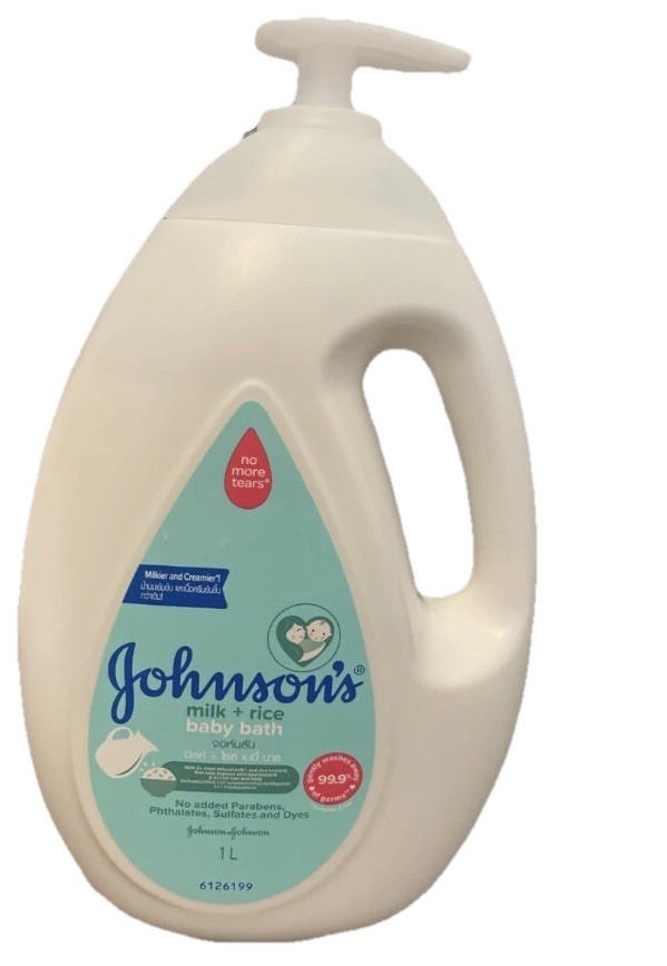 1000ML Johnson Bath Baby Milk Rice Shower Body Skin 1 Liter 
