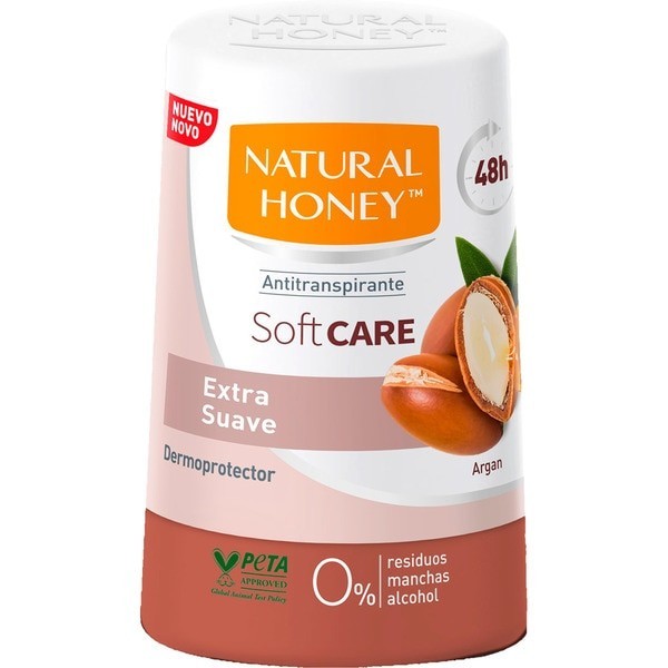 4x Desodorante Natural Honey Argan 50 ml - Cuidado con aceite de argán
