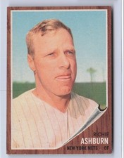 1962 Topps Richie Ashburn #213 - Mets - ExMt/NM - S5336