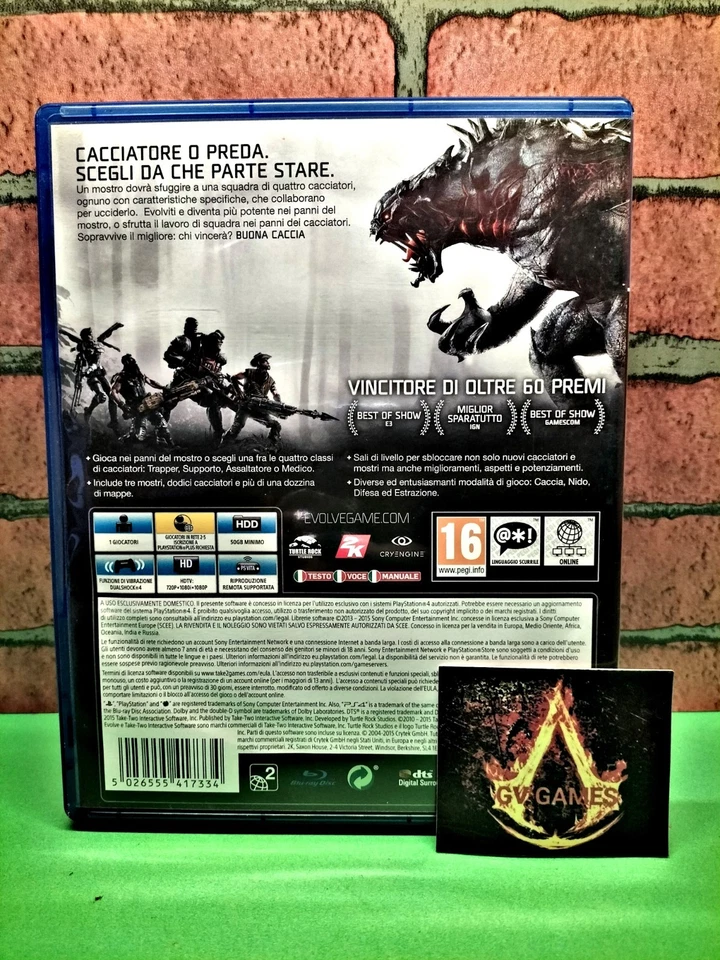 Evolve 🇮🇹 PS4 PlayStation 4 - Immagine 3 di 4