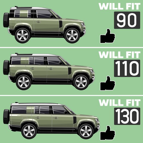Riffelblech Hecktür Heckklappe Abdeckung für Land Rover Defender L663 Schutz - Bild 11 von 11