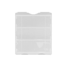 15Pcs Transparent Rectangle Microscope Slide Holder Box for Lab Storage