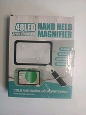 5X Magnifying Glass with 48 LED Light Clarity Handheld Seniors Reading Magnifier