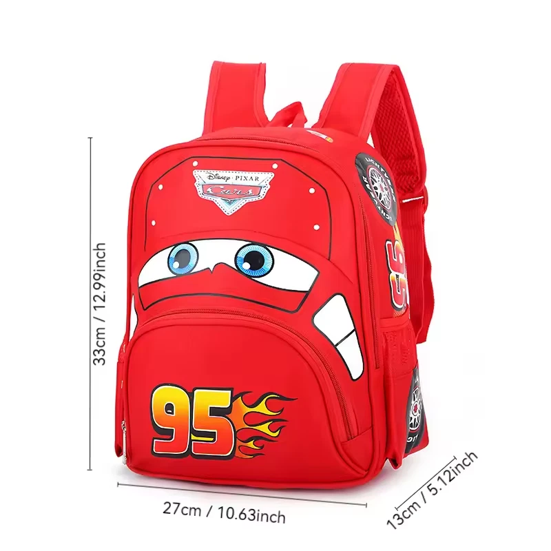 Disney Pixar Cars Kids Backpack 13x11x5 in Waterproof Lightweight School Bag Boy - Image 3 of 4
