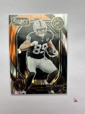 🏈🔥Brock Bowers Black Orange Prizm Shock #222 2024 Panini Select Rookie Club