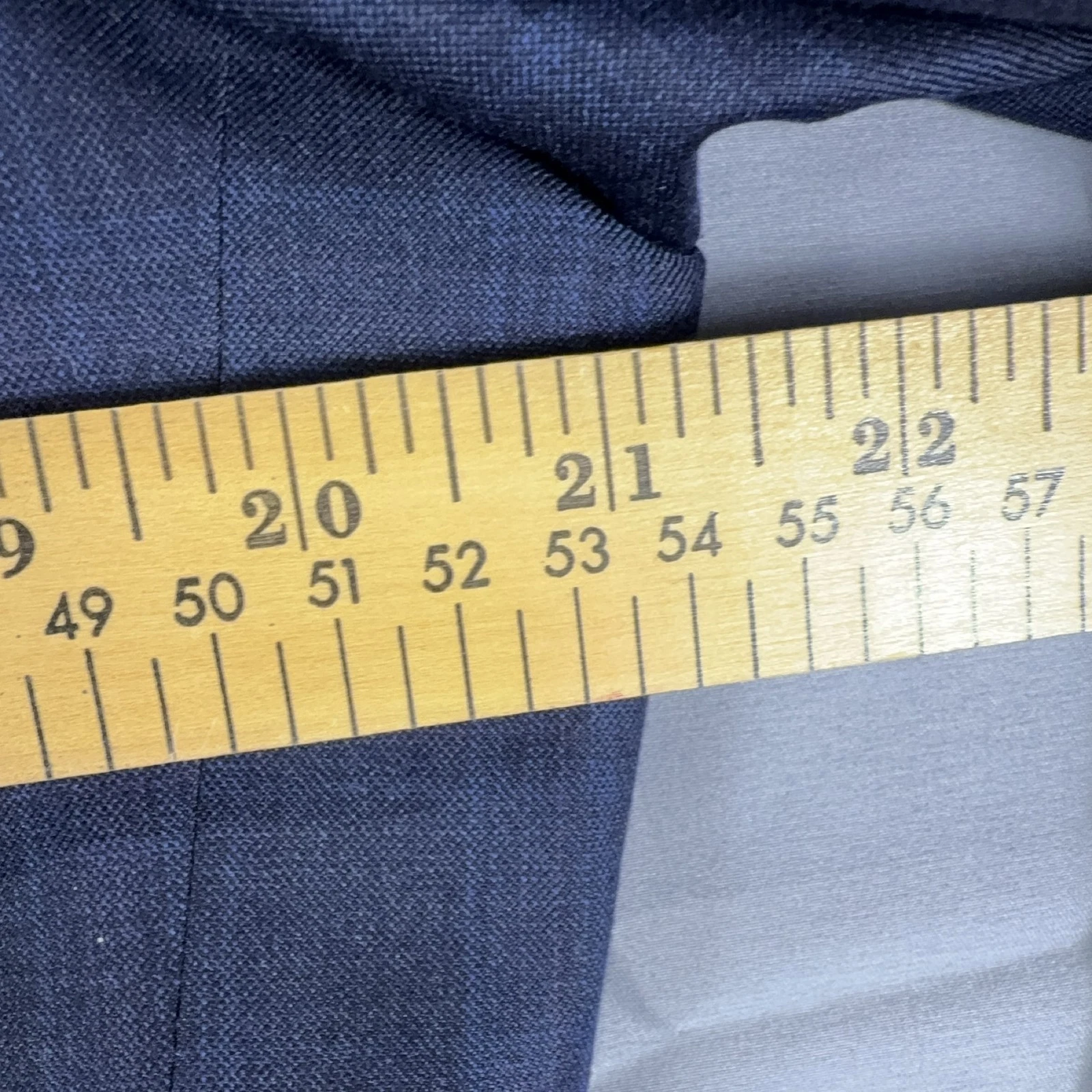 Hickey Freeman Tasmanian Super 150's Blazer Men's Blue Wool Tweed Formal Jacket - product detail image 12