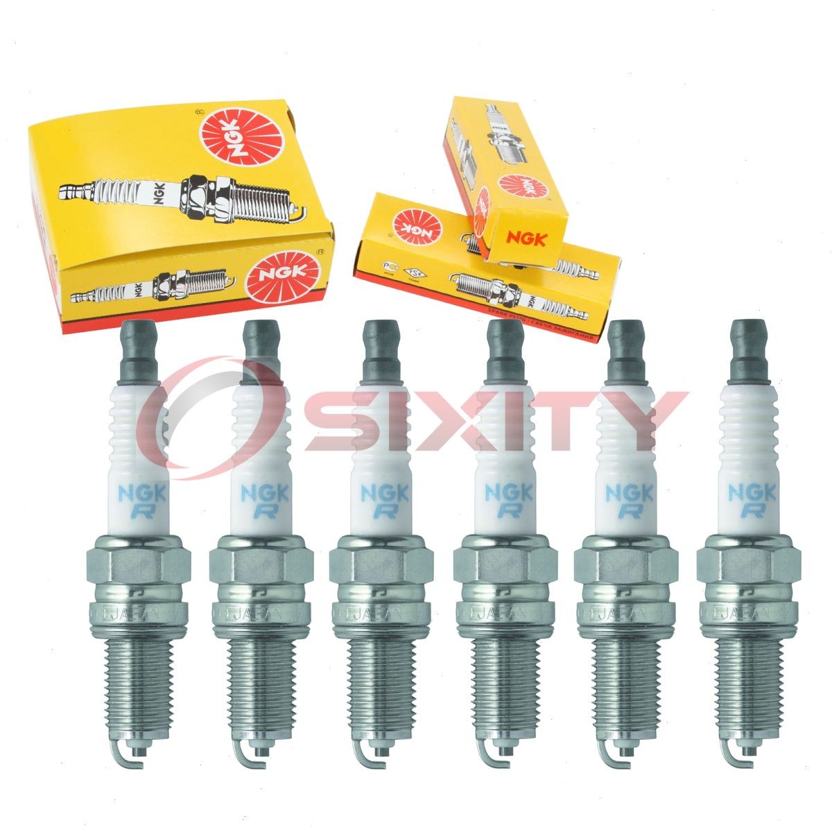 6 pc NGK 96530 DCPR6E BLYB Standard Spark Plugs for YR7LPP332W XU20EPRZU qo