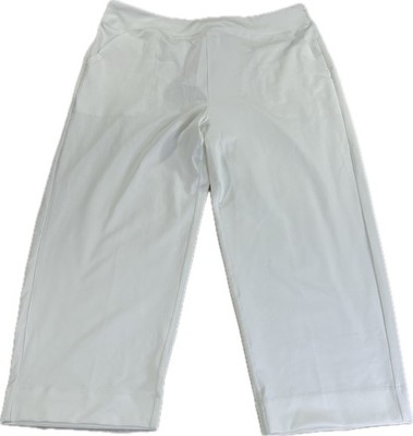 Baleaf Womens 2XL Capri Yoga Pants White Pockets NWT