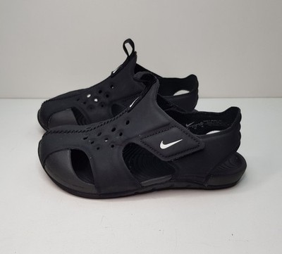 NIKE SUNRAY PROTECT II GRÖSSE 9,5 UK EUR27 JUNGEN MÄDCHEN SCHWARZ WANDER SANDALEN SCHUHE
