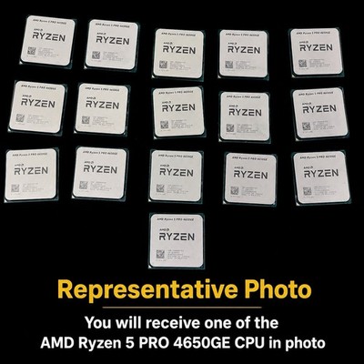AMD Ryzen 5 PRO 4650GE 3.3GHz 6-Core 12-Thread AM4 CPU Processor Tested