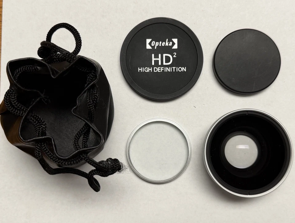 Opteka .45x High Definition II (HD2) 52mm wide angle lens . Macro. Opteka for ko - Image 3 of 4