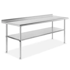 Gridmann GR24-BT2472 Stainless Steel Work Table – 24″ Depth Heavy Duty Prep