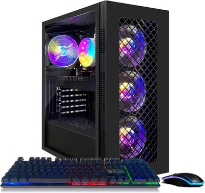 STGAubron Gaming PC Desktop,Core I7 8th Gen up to 4.1G,GTX 1660S,16G,512G,W11H