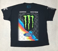Rare Hoonigan 43 Ken Block Ford Monster Energy Dc Racing T Shirt Men 2xl Black Rare Hoonigan 43 Ken Block Ford Monster Energy Dc Racing T Shirt Men 2xl Black