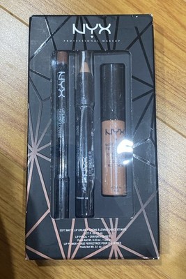 NYX Lip Primer Crayon LPR01 Nude, SMLC16 Cairo Lip Cream, SPL857 Nude Lip Pencil