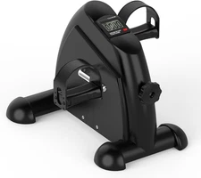 Under Desk Elliptical & Mini Exercise Bike – Seated Electric Leg Exerciser & Mag