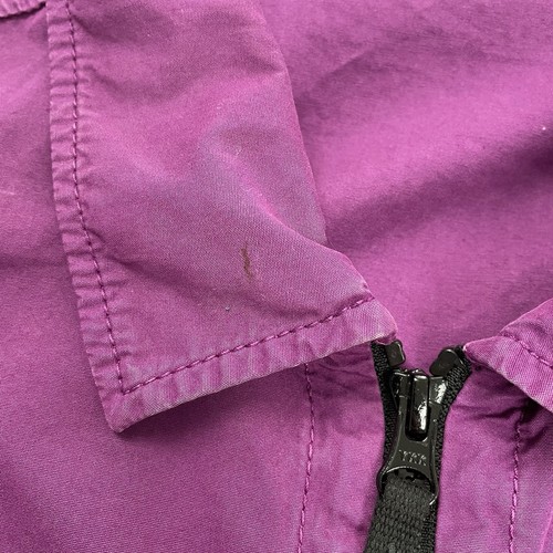 Stone Island Overshirt Purple Cotton Zip Jacket Garment Dyed Size Medium M - Picture 6 of 10