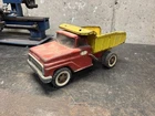 Vintage 1960s TONKA Original Dump Truck Pressed Steel Red/Yellow 13190