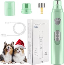 Dog Nail Grinder for Large  Small Dogs 2-Speed Rechargeable Trimmer